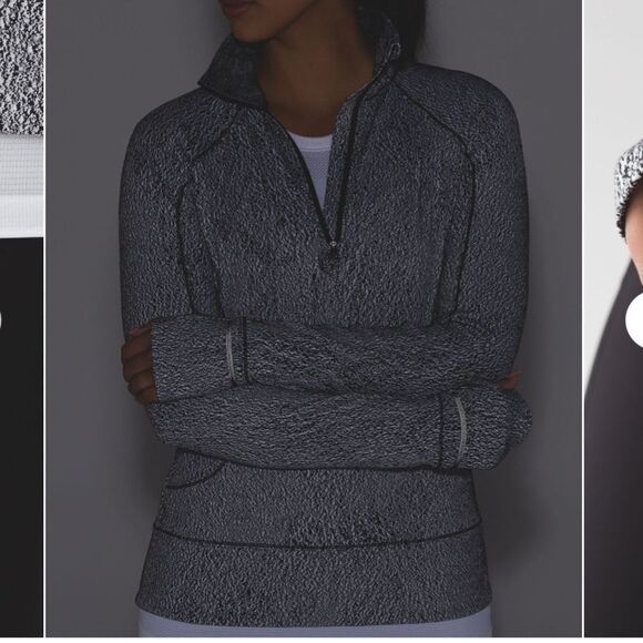 Lululemon Rush Hour 1/2 Zip
Running Luon Spray Jacquard White Black - Picture 4 of 12